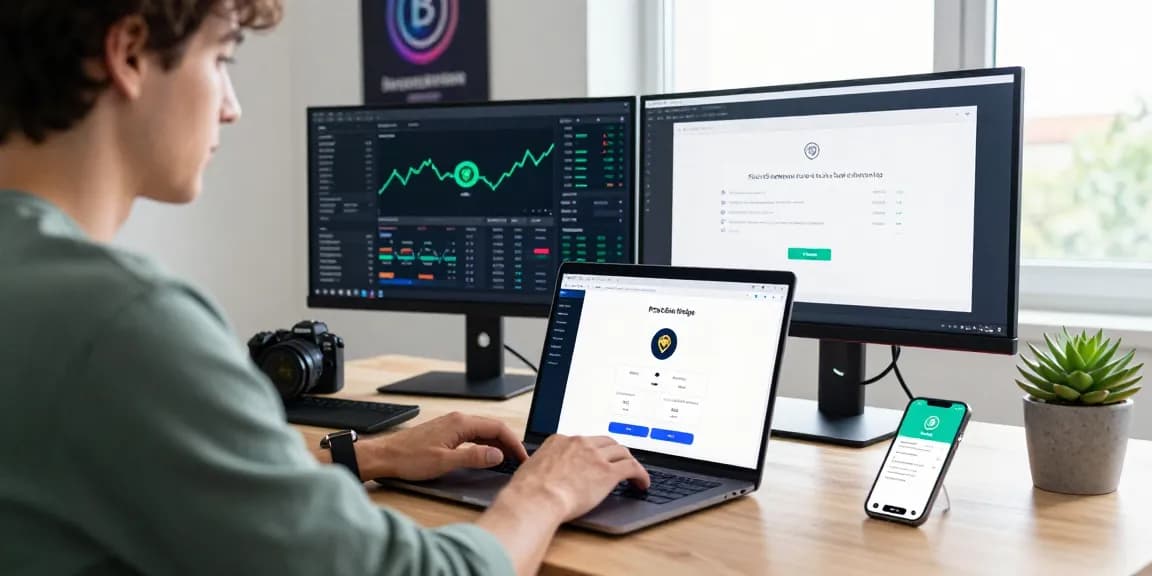 PulseChain Bridge interface on laptop showing ETH and PLS transactions in a modern workspace.