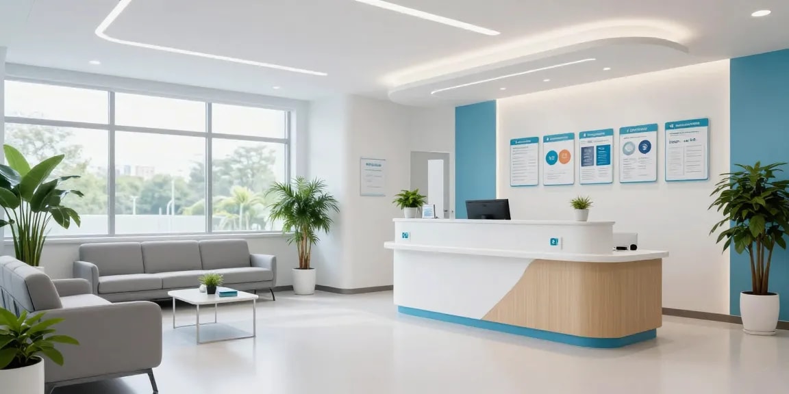 Potenzmittel consultation at a healthcare clinic, showcasing patient care and medical services.