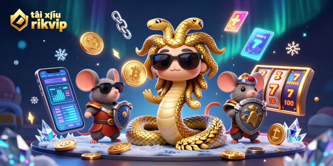 Join the fun with tài xỉu rikvip and experience exciting slot gameplay, vibrant characters, and crypto-themed elements!