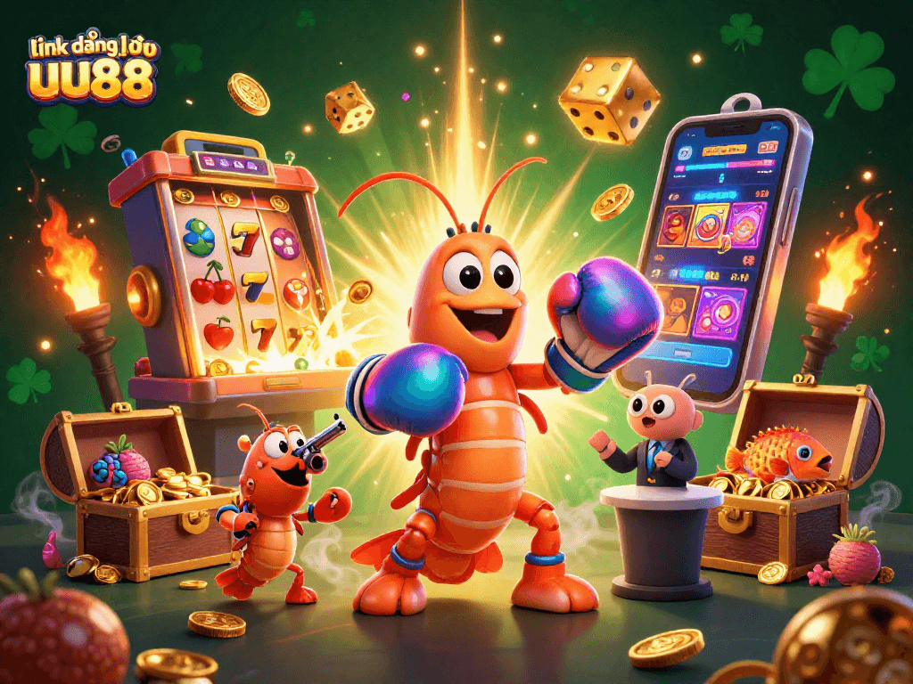 Experience exciting wins with link đăng nhập uu88 featuring vibrant casino characters and dynamic game elements.