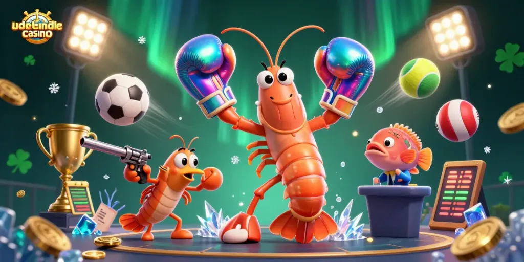Engage with udenlandske casino games as cartoon characters and sports elements create a vibrant atmosphere.