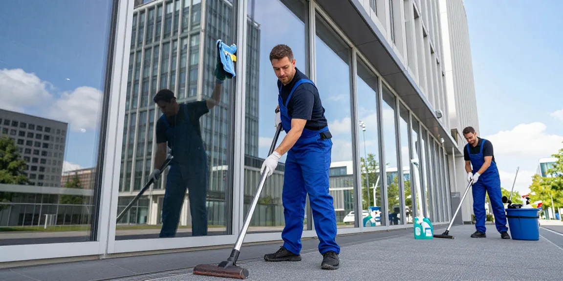Professionelle Gebäudereinigung Düsseldorf mit geschultem Personal und hochwertigen Reinigungsmitteln