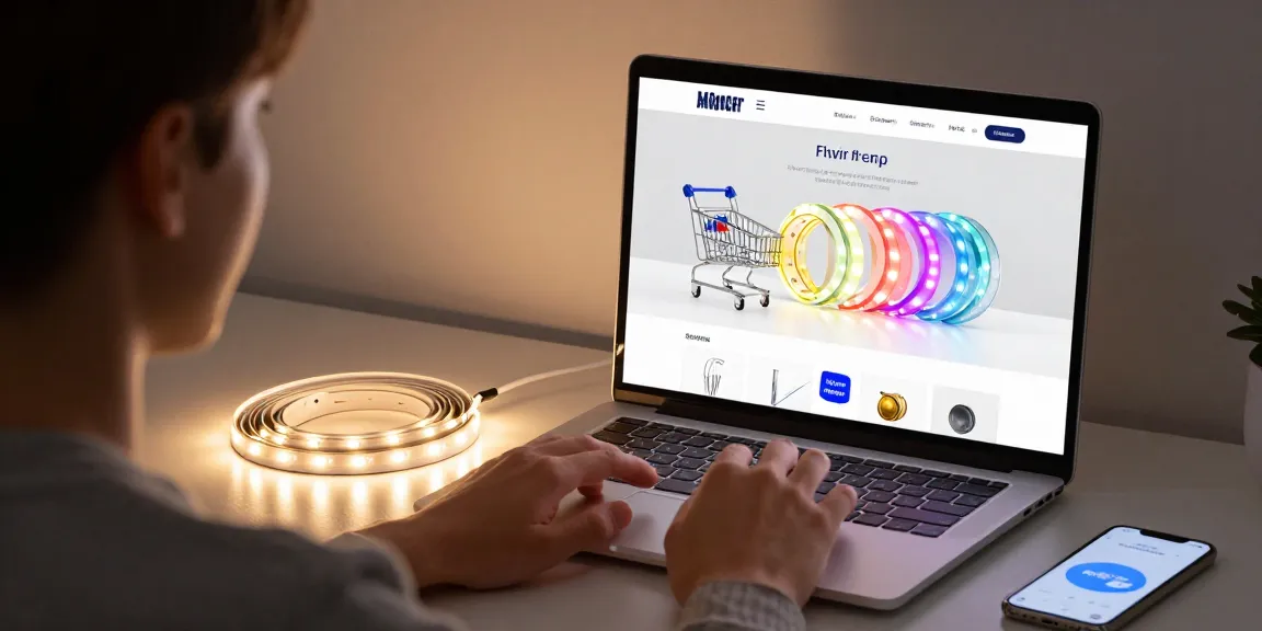 Banda led products showcased in an online shopping experience for best deals on LED lighting.