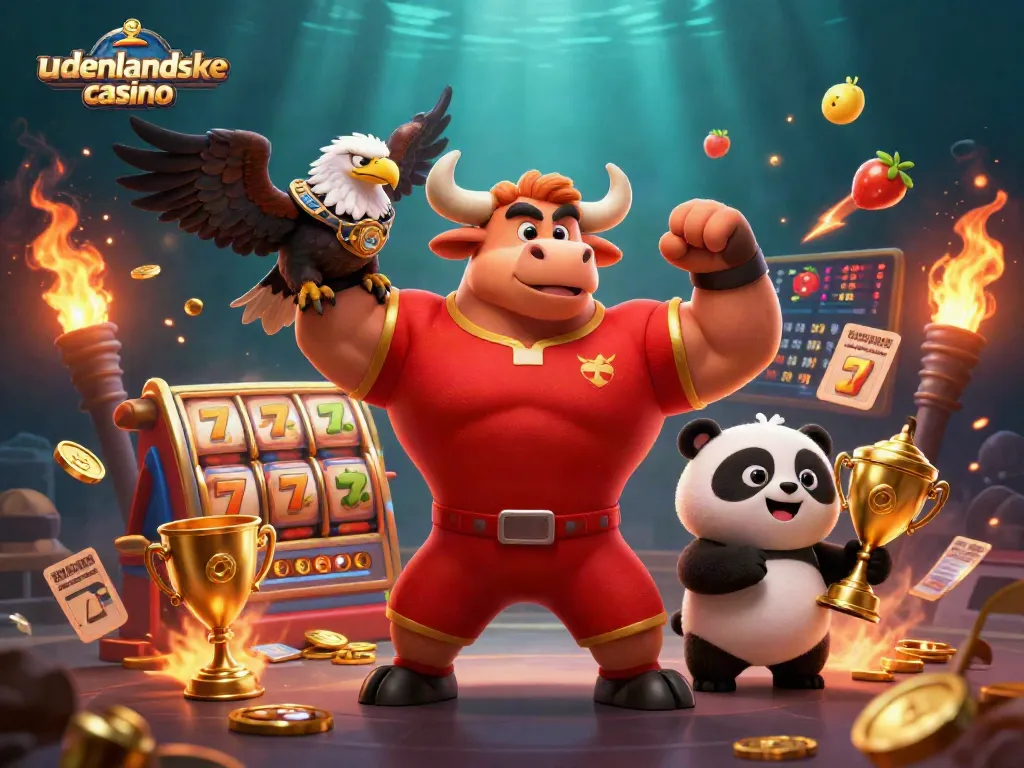 Experience the thrill of udenlandske casino with this dynamic 3D illustration of winning moments.