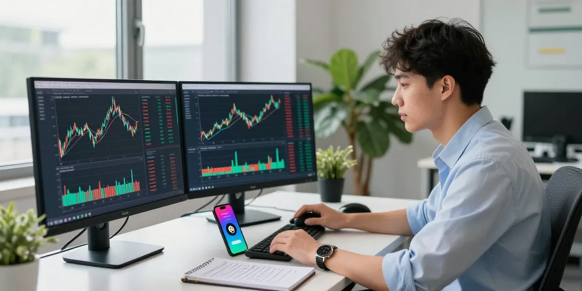 Buy in BRICS crypto displayed on monitors in a modern office.