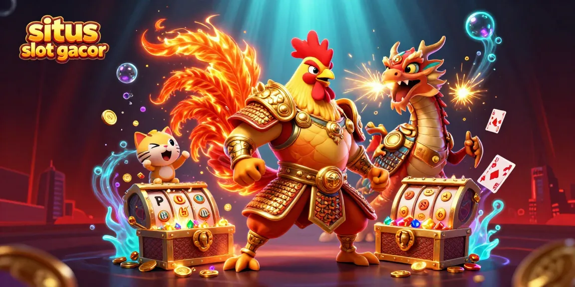 Engage in thrilling spins at situs slot gacor with vibrant slot reels and gaming excitement!