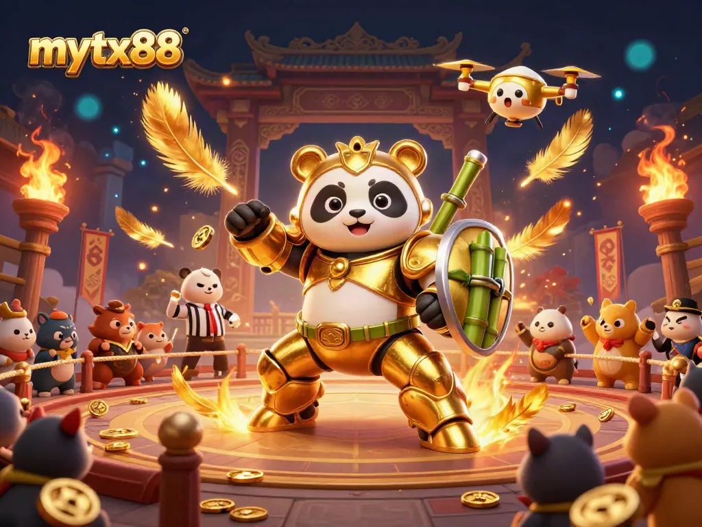 Mytx88 combines thrilling gameplay with lively 3D panda-themed casino action, featuring vibrant visuals and gold coin excitement.