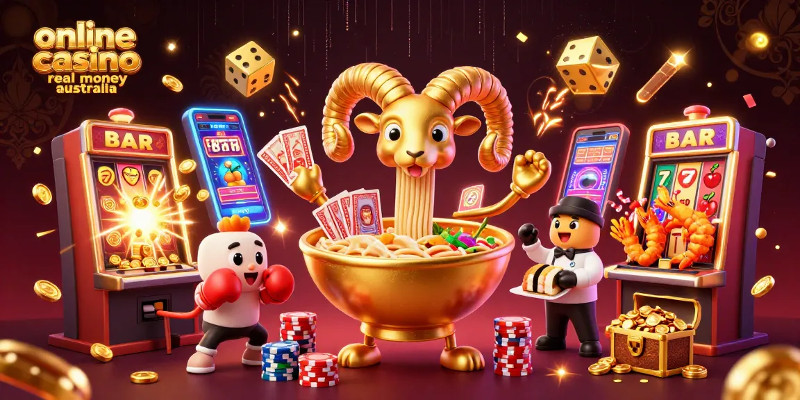 Experience the thrill of online casino real money Australia with vibrant characters and dynamic slots.