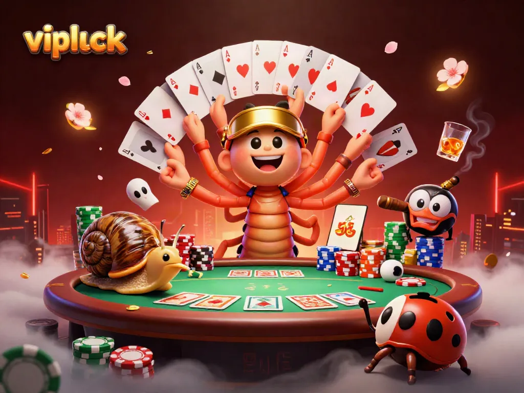Experience thrilling gameplay at vipluck with a vibrant casino atmosphere, showcasing unique characters and dynamic gaming elements.
