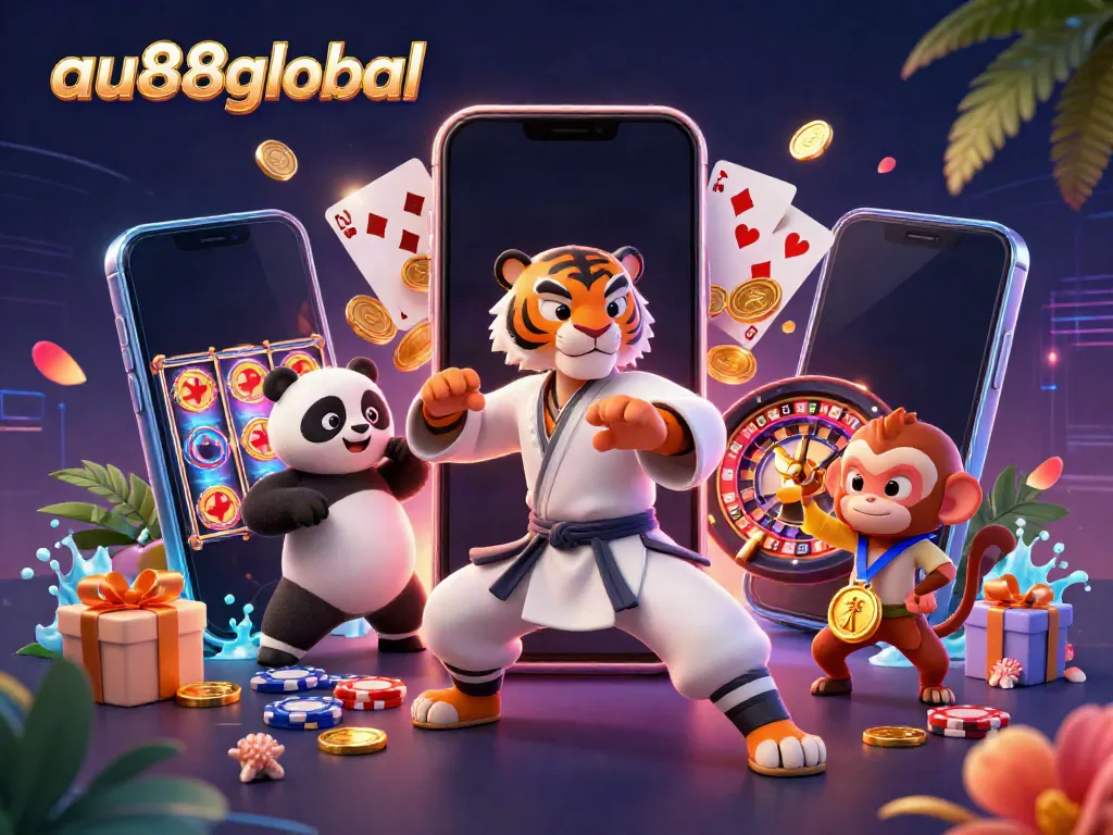 Engage in winning strategies at au88global with vibrant casino characters and games.