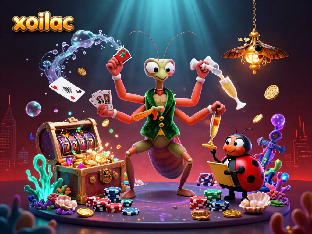 Elevate your betting experience with xoilac, blending vibrant casino elements and dynamic characters.