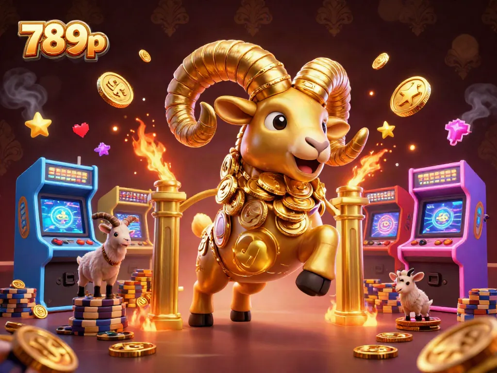 Engage in high-stakes gaming action with the vibrant 789p illustration featuring dynamic casino elements.