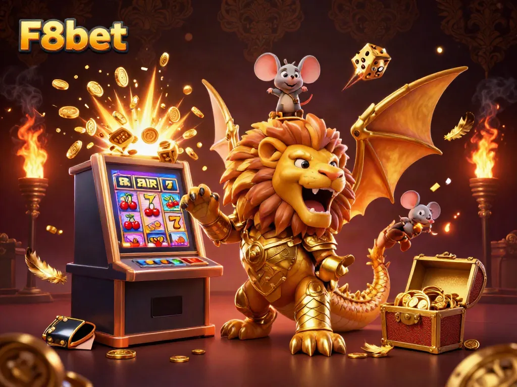 F8bet players enjoy a dynamic casino experience with golden creatures and jackpot wins
