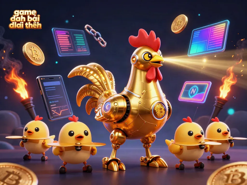 Experience the excitement of game đánh bài đổi thưởng with vibrant characters and dynamic casino elements.