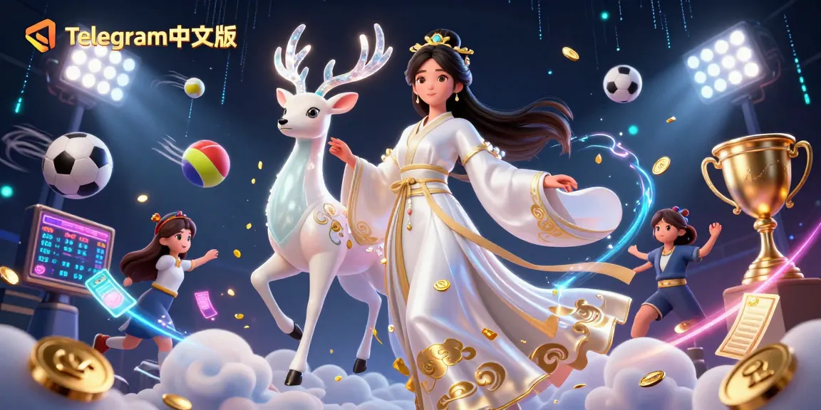 在充满活力的赌场场景中体验与Telegram中文版的刺激胜利，展现动态体育元素。
