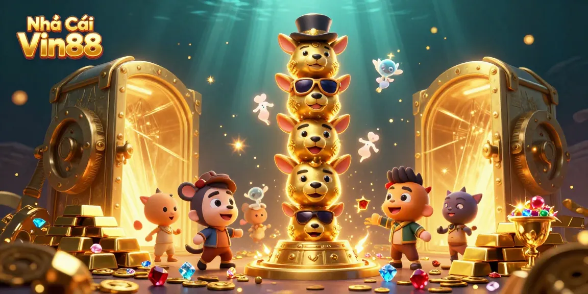 Experience thrilling wins at Nhà Cái Vin88 with dynamic games and golden treasures in this vibrant casino scene.