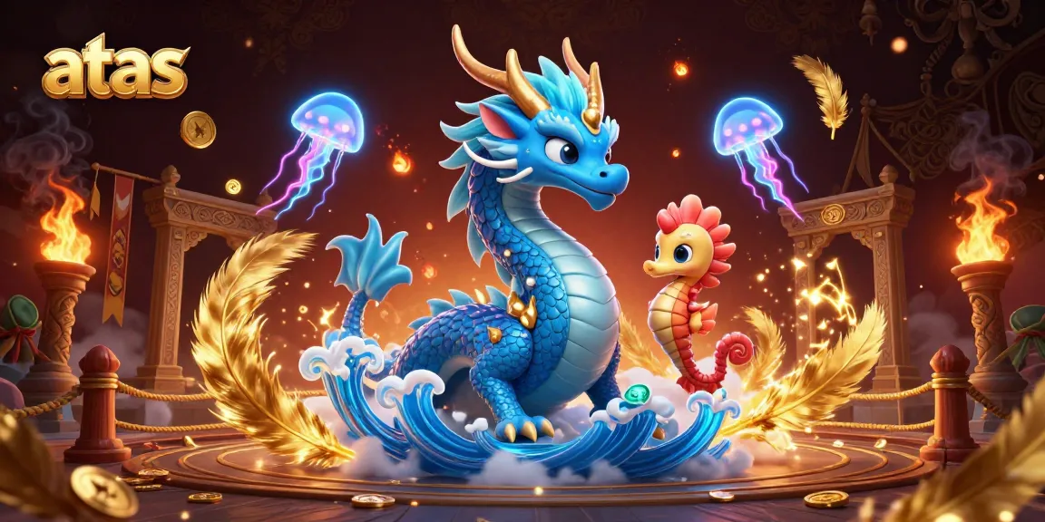 Play and win at atas casino with majestic fantasy characters and vibrant gaming elements.