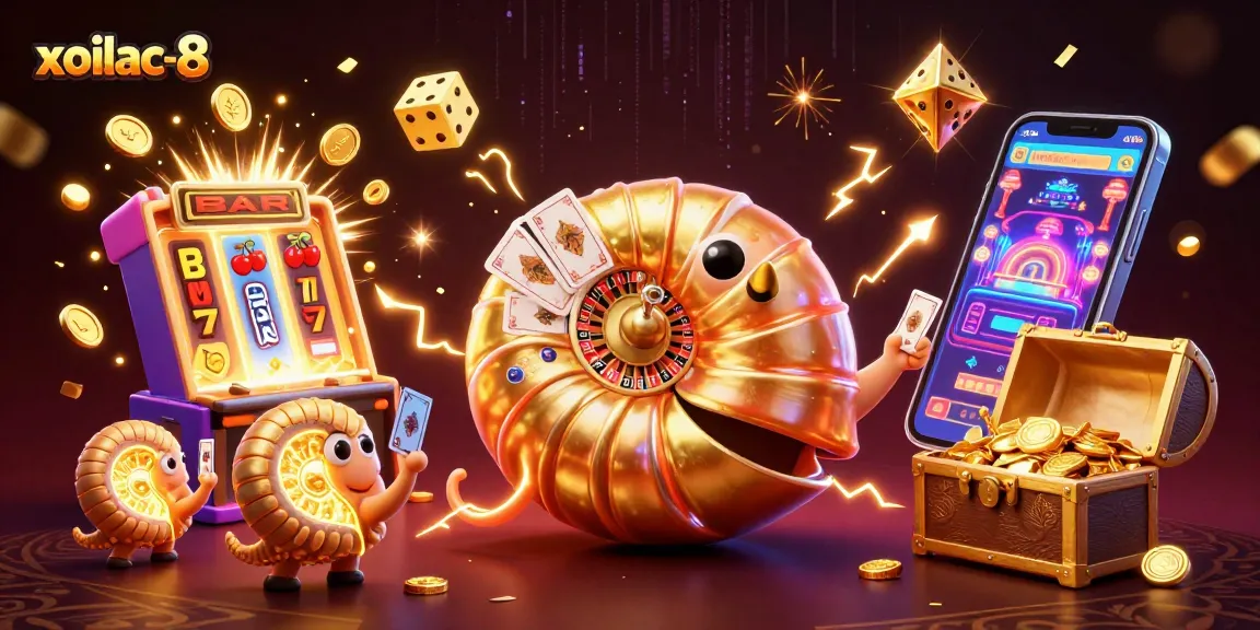 Experience thrilling gaming with xoilac-8: dynamic casino scene featuring a nautilus roulette wheel.