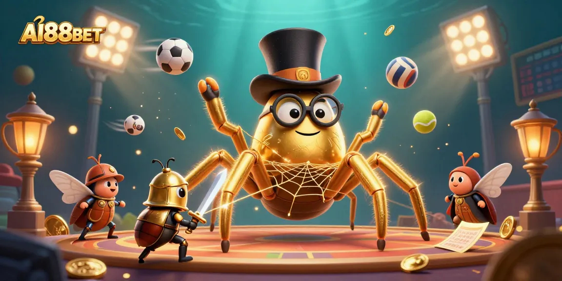 Bet and win with AI88BET's unique casino scene featuring dynamic gaming elements.