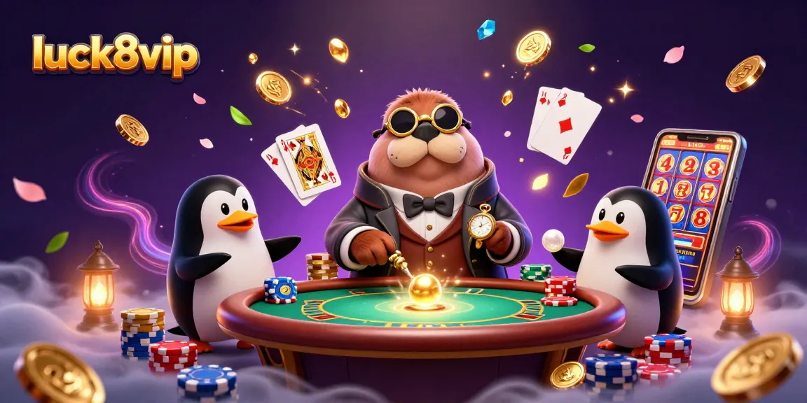 Experience engaging games at luck8vip with vibrant underwater casino action and 3D characters.