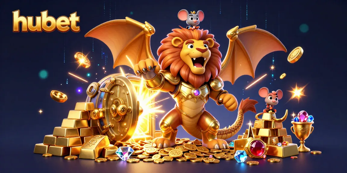 Engage in thrilling gameplay at hubet with a roaring chimera and treasure galore!