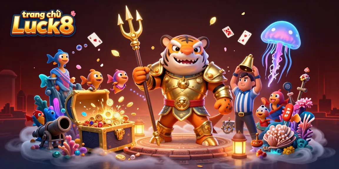 Experience online gaming thrills at trang chủ Luck8 with vibrant characters in a dynamic casino scene.