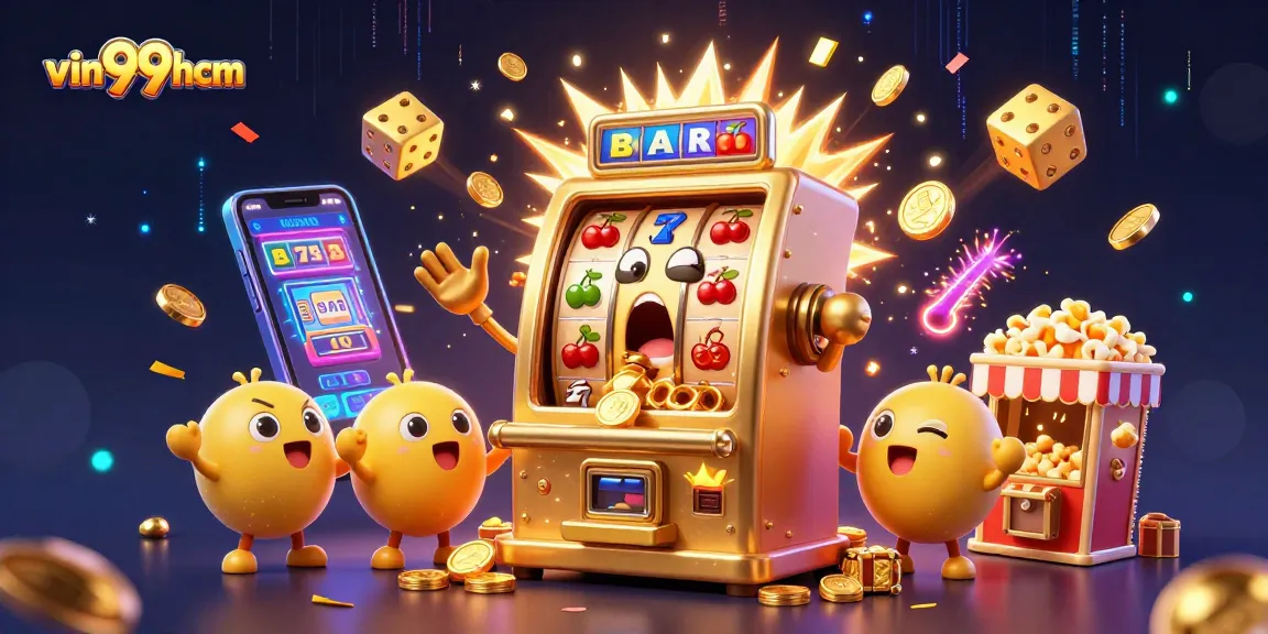 Join the excitement at vin99hcm as golden slot machines pay out big jackpots and cheer!
