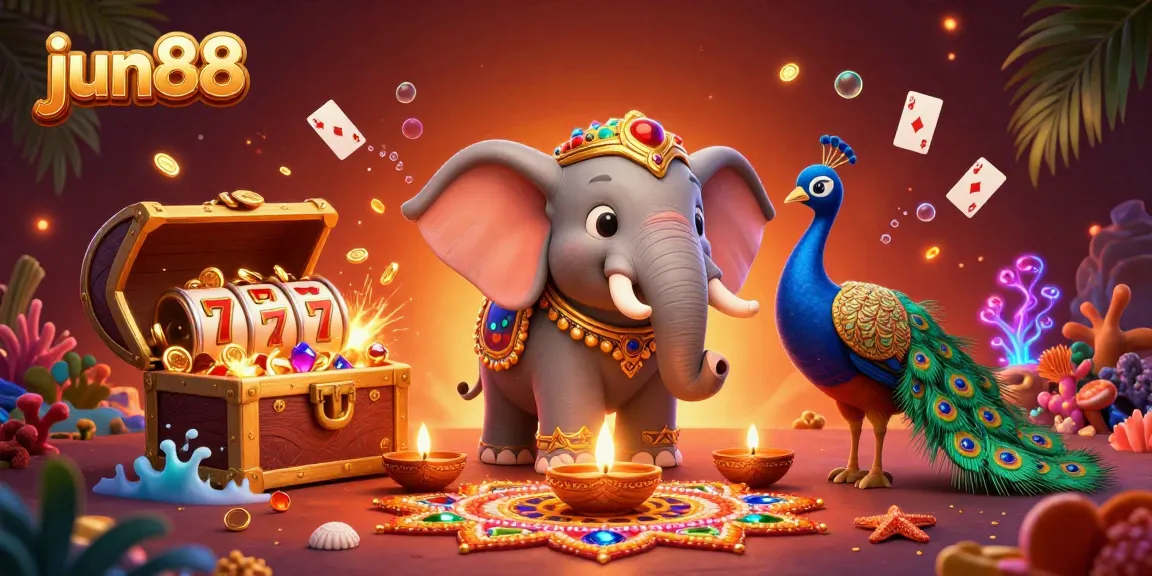 Experience winning jackpots at jun88 with lively casino elements and vibrant characters.