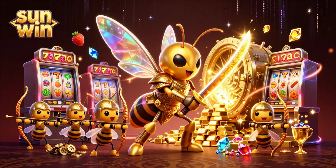 Win big with sun win at an exhilarating slot adventure featuring golden hornet samurai!