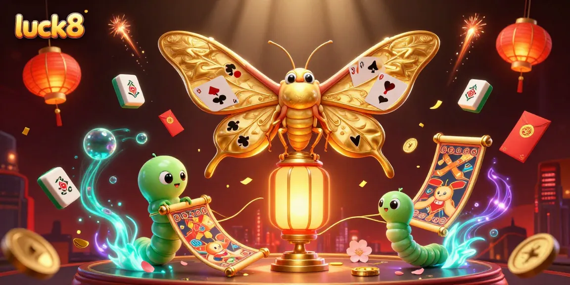Celebrate winning moments at Luck8 with vibrant casino elements in a rich 3D illustration.